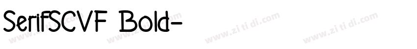 SerifSCVF Bold字体转换